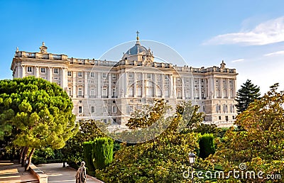 Royal Palace of Madrid, Spain Stock Photo