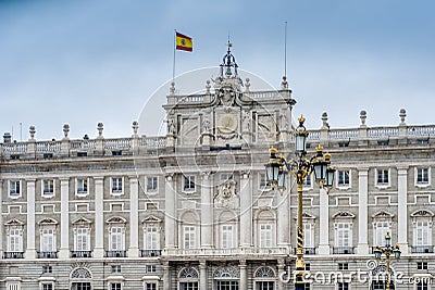 The Royal Palace of Madrid, Spain. Stock Photo