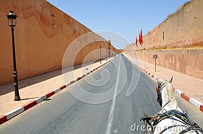 The Royal Palace in Meknes Morocco Stock Photo