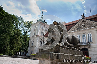Royal palace in nieborow Stock Photo