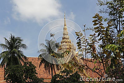 Royal palace Phnom Penh Cambodia Editorial Stock Photo