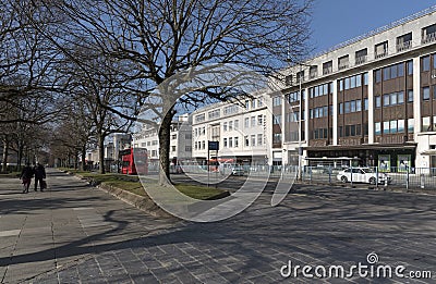 Plymouth city centre buildings. Devon UK Editorial Stock Photo