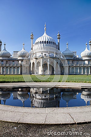 Royal pavilion in brighton in England Stock Photo