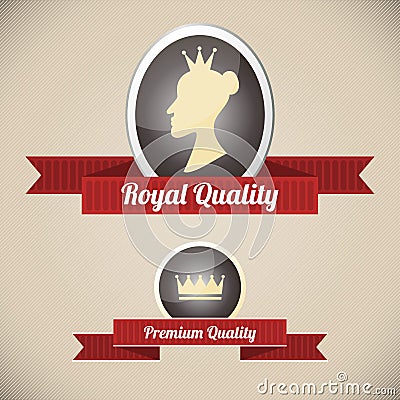 Royal quality labels Vector Illustration