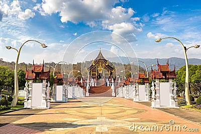 Royal Ratchaphruek Park in Chiang Mai Stock Photo