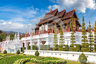 Royal Ratchaphruek Park in Chiang Mai Stock Photo