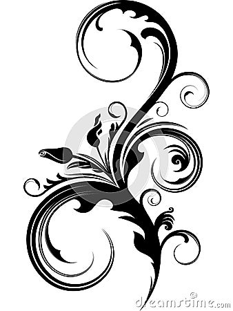 Royal scroll. Vector Illustration