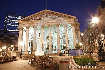 The Royal Stock Exchange Stock Photo