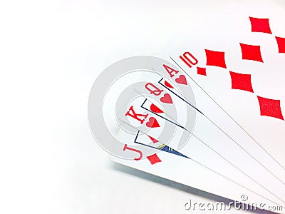 Royal straight flush Stock Photo