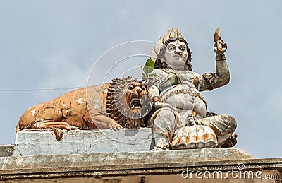 Royal Temple decoration at Matale, Sri Lanka Stock Photo