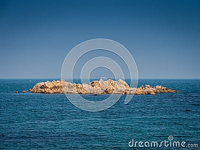 Royal tomb of Munmu, the great king of Silla. Stock Photo