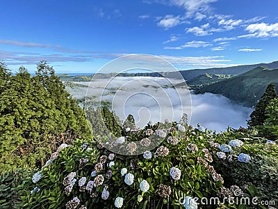 Royal view on San Miguel Island, Azores Stock Photo