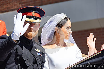 Prince Harry and Meghan Markle wedding Editorial Stock Photo