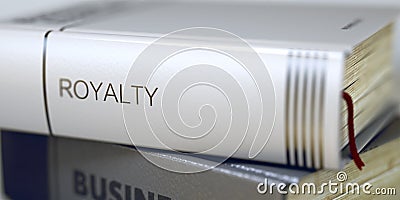 Royalty - Book Title. 3D. Stock Photo