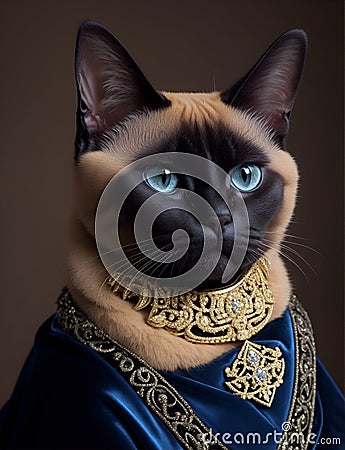 Royalty of cats Stock Photo
