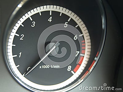 RPM Meter Stock Photo