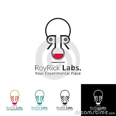 RR letter Logo Template Vector Illustration