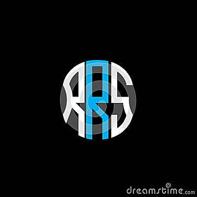 RRS letter logo abstract creative design. Vector Illustration