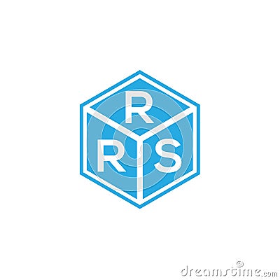 RRS letter logo design on black background. RRS creative initials letter logo concept. RRS letter design Vector Illustration