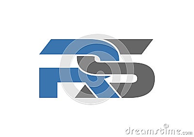 RS simple Logo Images vector Stock Photo