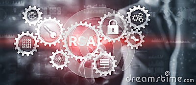 RSA. Cryptography and Network Security. Rivest Shamir Adleman cryptosystem Stock Photo