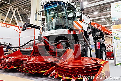 RSM 2650. harvester for mowing and transferring the mown mass Editorial Stock Photo