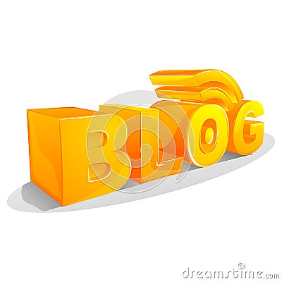 Rss Blog Vector Illustration