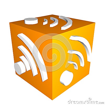 RSS feed icon Editorial Stock Photo