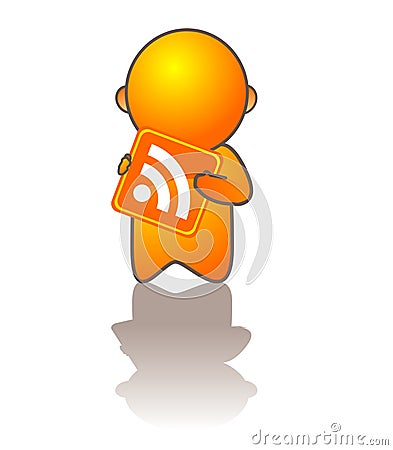 RSS People Vector Vector Illustration