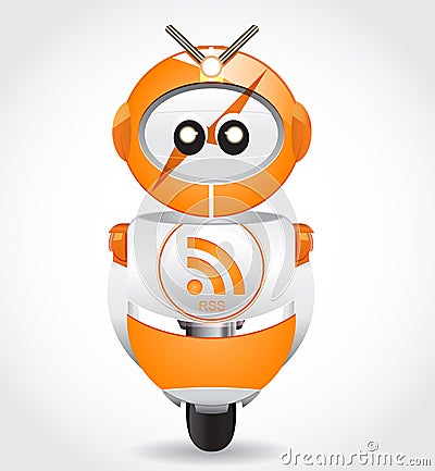 Rss Robot Vector Illustration