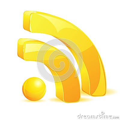 RSS Symbol Stock Photo