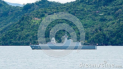 RSS Tenacious 71, Formidable class multi role stealth frigate of Singapore Navy Editorial Stock Photo