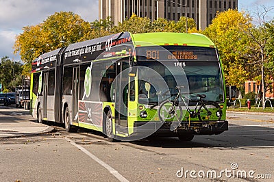 RTC Bus in Quebec Editorial Stock Photo