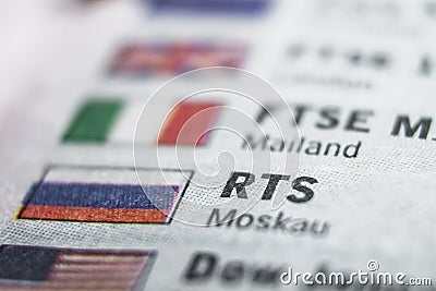 RTS Macro Concept Editorial Stock Photo