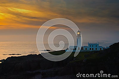 Rua Reidh Lighthouse, Scotland Stock Photo