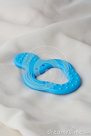 rubber baby teether aid for teething babies Stock Photo