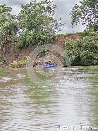 Rubber Boat Tour Eco Tourists Editorial Stock Photo
