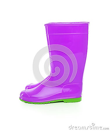 Rubber boots isolate. Stock Photo