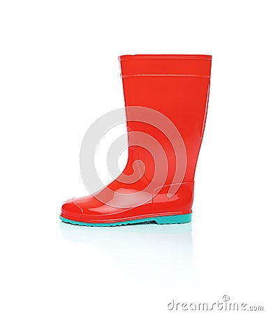 Rubber boots isolate. Stock Photo