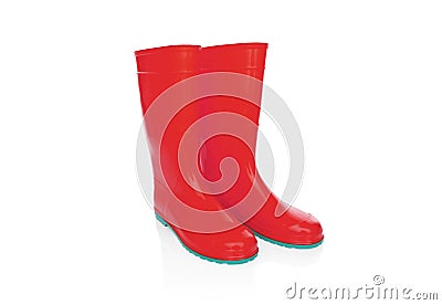 Rubber boots isolate. Stock Photo