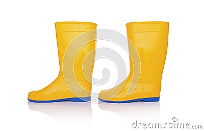 Rubber boots isolate. Stock Photo