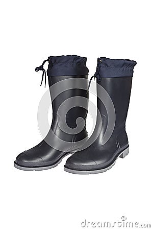 Rubber Boots isolated Stock Photo