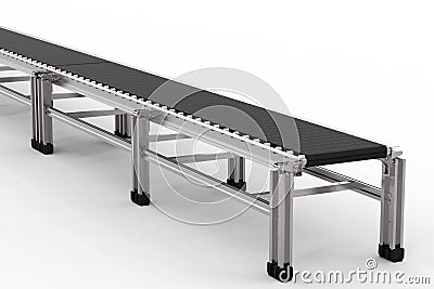 rubber conveyor belt Stock Photo