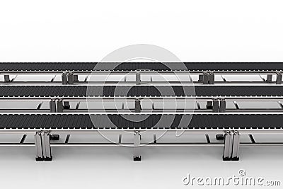 Rubber conveyor belts Stock Photo