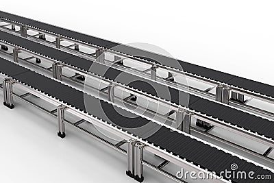 Rubber conveyor belts Stock Photo