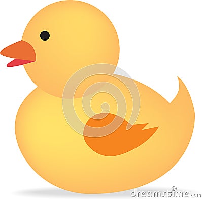 Rubber duck Vector Illustration