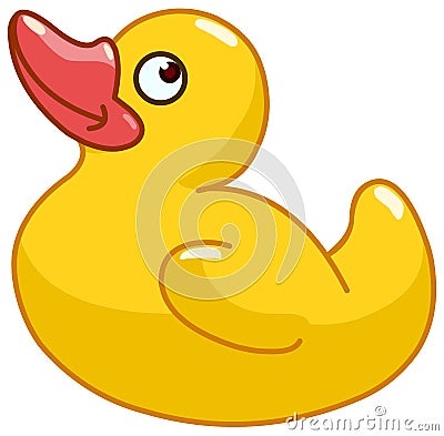 Rubber duck Vector Illustration