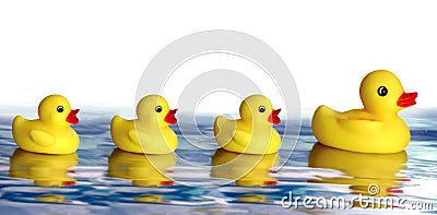 Rubber Duck Family Stock Photo