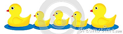 Rubber Duck Family Stock Photo