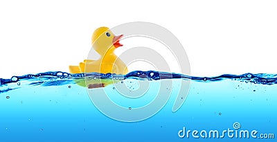 Rubber duck float Stock Photo